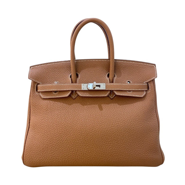 エルメス HERMES バーキン25 Y刻印 (2020年製) ゴールド SV金具 トゴ レディース ハンドバッグ