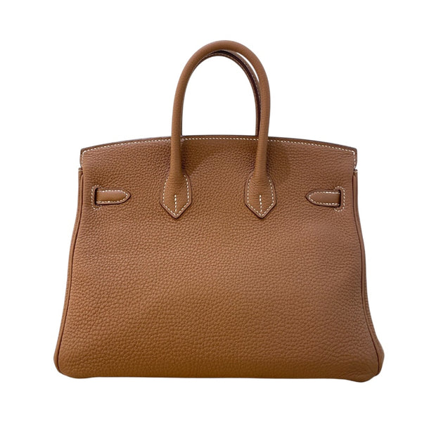 エルメス HERMES バーキン25 Y刻印 (2020年製) ゴールド SV金具 トゴ レディース ハンドバッグ