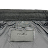 プラダ PRADA トライアングルロゴパデッドカシミヤジャケット SC826M ブラック カシミヤ メンズ ダウンジャケット