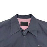 プラダ PRADA ロゴ刺繍コットンジャケット SGC885 ネイビー コットン メンズ その他アウター