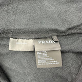 プラダ PRADA トライアングルロゴジップアップパーカー UJL56D ブラック コットン メンズ パーカー