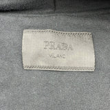 プラダ PRADA トライアングルロゴジップアップパーカー UJL56D ブラック コットン メンズ パーカー