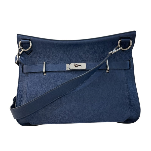 エルメス HERMES ジプシエール34 □M刻（2009年製） ブルーオブスキュール シルバー金具 トリヨン ユニセックス ショルダーバッグ エルメス HERMES ジプシエール34 □M刻（2009年製） ブルーオブス