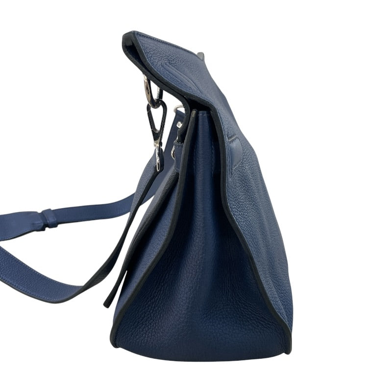 エルメス HERMES ジプシエール34 □M刻（2009年製） ブルーオブスキュール シルバー金具 トリヨン ユニセックス ショルダーバッグ エルメス HERMES ジプシエール34 □M刻（2009年製） ブルーオブス