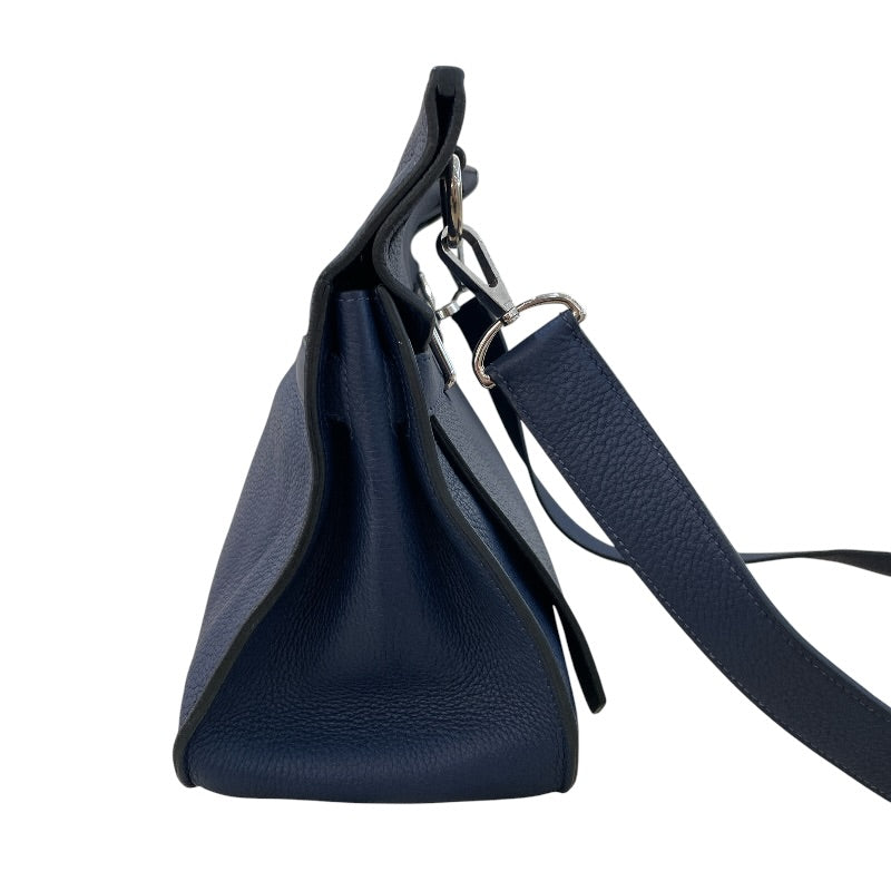 エルメス HERMES ジプシエール34 □M刻（2009年製） ブルーオブスキュール シルバー金具 トリヨン ユニセックス ショルダーバッグ エルメス HERMES ジプシエール34 □M刻（2009年製） ブルーオブス