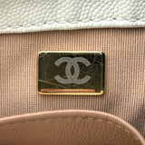 シャネル CHANEL マトラッセミニフラップチェーンショルダー ホワイト ゴールド金具 キャビア レディース ショルダーバッグ