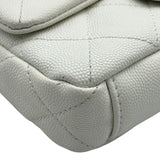 シャネル CHANEL マトラッセミニフラップチェーンショルダー ホワイト ゴールド金具 キャビア レディース ショルダーバッグ シャネル CHANEL マトラッセミニフラップチェーンショルダー ホワイト