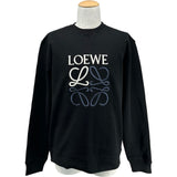 ロエベ LOEWE アナグラム刺繍スウェットシャツ H526Y24J07 ブラック コットン メンズ スウェット