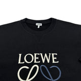 ロエベ LOEWE アナグラム刺繍スウェットシャツ H526Y24J07 ブラック コットン メンズ スウェット
