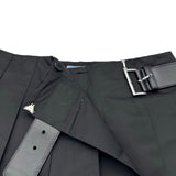プラダ PRADA Re‐Nylon トライアングルロゴ ミニスカート 21H922 ブラック ナイロン レディース ミニスカート