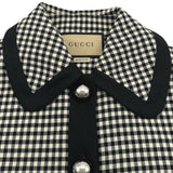 グッチ GUCCI チェック柄ジャケット 737717 ブラック コットン レディース その他アウター