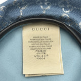 グッチ GUCCI GG総柄ベレー帽 603409 ブルー ウール レディース その他ファッション雑貨