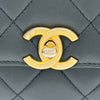 シャネル CHANEL マトラッセロゴチェーンショルダー ASM3241 ブラック ゴールド金具 ラム レディース ショルダーバッグ