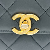 シャネル CHANEL マトラッセロゴチェーンショルダー ASM3241 ブラック ゴールド金具 ラム レディース ショルダーバッグ