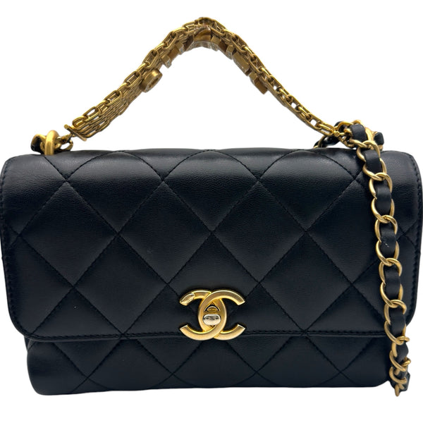 シャネル CHANEL マトラッセロゴチェーンショルダー ASM3241 ブラック