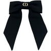 クリスチャン・ディオール Christian Dior Diorツイストリボンバレッタ ブラック メタル/レーヨン アクセサリー