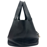 エルメス HERMES ピコタンロックMM D刻 ブラック シルバー金具 トリヨン レディース ハンドバッグ