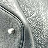 エルメス HERMES ピコタンロックMM D刻 ブラック シルバー金具 トリヨン レディース ハンドバッグ