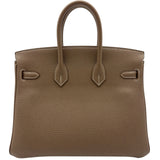 エルメス HERMES バーキン25 Z刻 エトゥープ ゴールド金具 トゴ レディース ハンドバッグ