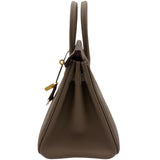 エルメス HERMES バーキン25 Z刻 エトゥープ ゴールド金具 トゴ レディース ハンドバッグ