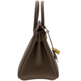 エルメス HERMES バーキン25 Z刻 エトゥープ ゴールド金具 トゴ レディース ハンドバッグ