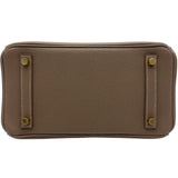 エルメス HERMES バーキン25 Z刻 エトゥープ ゴールド金具 トゴ レディース ハンドバッグ