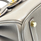 エルメス HERMES バーキン25 Z刻 エトゥープ ゴールド金具 トゴ レディース ハンドバッグ