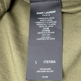 サンローラン SAINT LAURENT コットンオーバーシャツ 816396 カーキ コットン メンズ 長袖シャツ