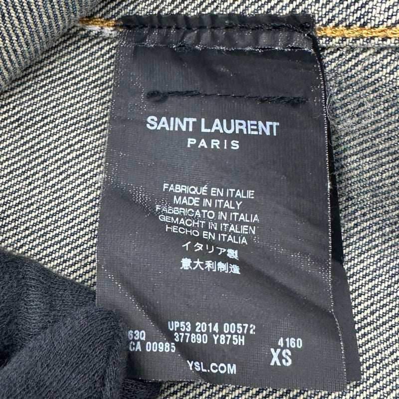 サンローラン SAINT LAURENT デニムジャケット 377890 ブルー コットン