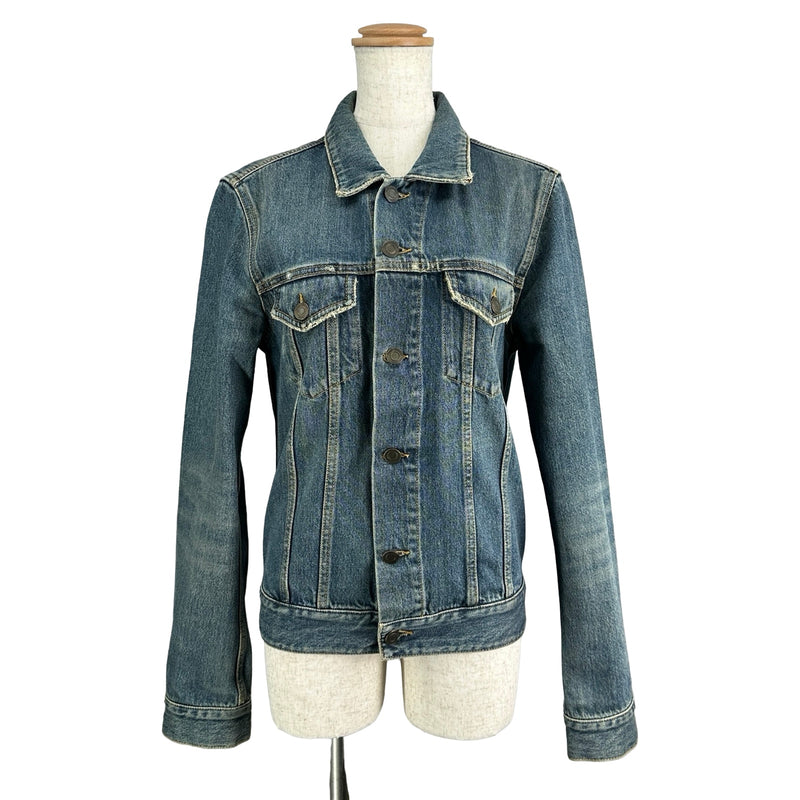サンローラン デニムジャケット 三代目 サンローラン SAINT LAURENT デニムジャケット 377890 ブルー コットン