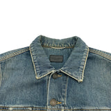 サンローラン SAINT LAURENT デニムジャケット 377890 ブルー コットン レディース デニムジャケット