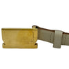 サルヴァトーレ・フェラガモ Salvatore Ferragamo ロゴプレートベルト 23-8697 ベージュ ゴールド金具 レザー レディース ベルト