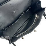 エルメス HERMES ジプシェール34 □M刻印 ブラック シルバー金具 トリヨン レディース ショルダーバッグ