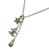 シャネル CHANEL ココマークスターモチーフネックレス シャンパンゴールド メタル/ラインストーン　 アクセサリー