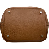 エルメス HERMES ピコタンロックMM U刻印 ゴールド シルバー金具 トリヨン レディース ハンドバッグ