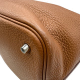 エルメス HERMES ピコタンロックMM U刻印 ゴールド シルバー金具 トリヨン レディース ハンドバッグ