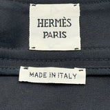 エルメス HERMES コットンワイドパンツ 4E0404DQ ブラック コットン レディース その他ボトムス