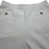 シャネル CHANEL ココマークボタン コットンワイドパンツ P78968 ホワイト コットン レディース パンツ