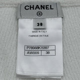 シャネル CHANEL ココマークボタン コットンワイドパンツ P78968 ホワイト コットン レディース パンツ