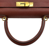 エルメス HERMES ケリー28 □I刻印 ブリック ゴールド金具 トゴ レディース ハンドバッグ