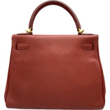 エルメス HERMES ケリー28 □I刻印 ブリック ゴールド金具 トゴ レディース ハンドバッグ