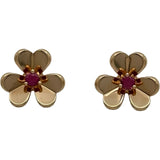 ヴァンクリーフ＆アーペル Van Cleef & Arpels フリヴォル ミニ 1Pルビー ピアス ゴールド Au750 ルビー ジュエリー