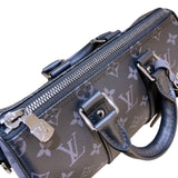 ルイ・ヴィトン LOUIS VUITTON キーポルバンドリエール25 M46271 エクリプス リバース レザー メンズ ボストンバッグ