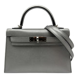 エルメス HERMES ミニケリー2 K刻 アルジャン シルバー金具 シェーブルシャムキラ レディース ショルダーバッグ