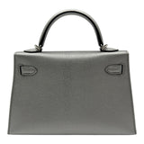 エルメス HERMES ミニケリー2 K刻 アルジャン シルバー金具 シェーブルシャムキラ レディース ショルダーバッグ