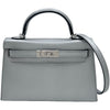 エルメス HERMES ミニケリー2 K刻印 アルジャン シルバー金具 シェーブル・シャムキラ レディース ハンドバッグ
