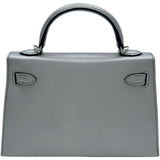 エルメス HERMES ミニケリー2 K刻印 アルジャン シルバー金具 シェーブル・シャムキラ レディース ハンドバッグ