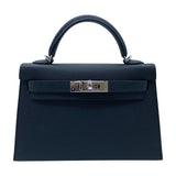 エルメス HERMES ミニケリー2 G刻 ブラック シルバー金具 エプソン レディース ショルダーバッグ