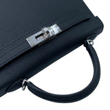 エルメス HERMES ミニケリー2 G刻 ブラック シルバー金具 エプソン レディース ショルダーバッグ
