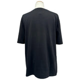 ロエベ LOEWE ロゴ刺繡半袖Tシャツ H526Y22XDE ブラック コットン メンズ 半袖Ｔシャツ